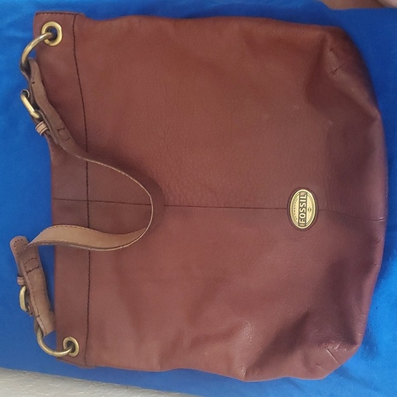 Women’s Fossil Long Live Vintage Leather Explorer Hobo Bag - Picture 1 of 12
